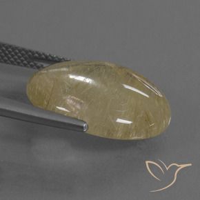 Quartzo Rutilo Luz amarela Natural 10.36ct, oval, Transparente