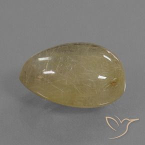 Quartzo Rutilo Amarelo Dijon claro Natural 14.00ct, Chique, Transparente
