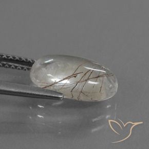 Quartzo Rutilo Limpar com Cobre Natural 3.08ct, oval, Transparente
