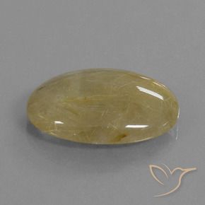 Quartzo Rutilo ouro brilhante Natural 17.46ct, oval, Transparente