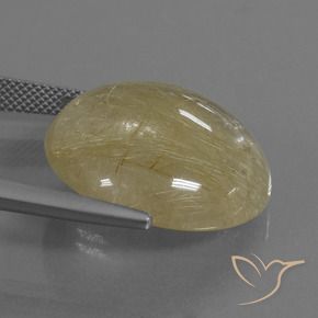 Quartzo Rutilo Luz amarela Natural 30.09ct, Redondo, Transparente