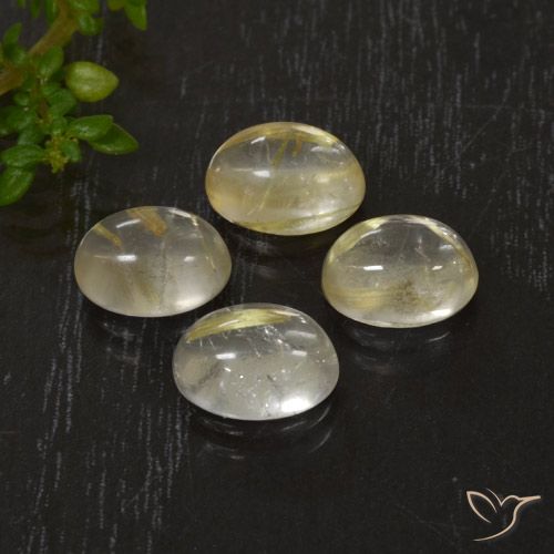 5.54ctw Natural Amarelo Toscana Quartzo Rutilo, oval, Transparente