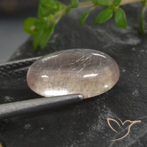 Quartzo Rutilo Limpar com Cobre Natural 2.89ct, oval, Transparente