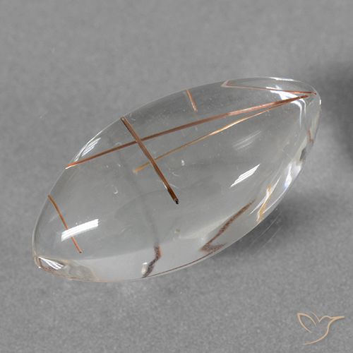 8.94ct Natural Limpar com Cobre Quartzo Rutilo, Marquesa, Transparente