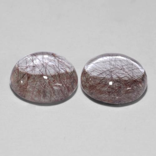 Pedras preciosas de Quartzo Rutilo Limpar com Cobre natural de 4.70 ct, Corte Redondo, Transparente