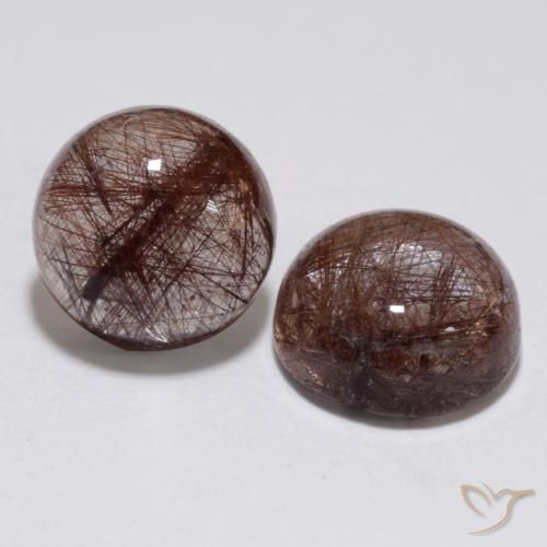 6.33ctw Natural Limpar com Cobre Quartzo Rutilo, Redondo, Translúcido