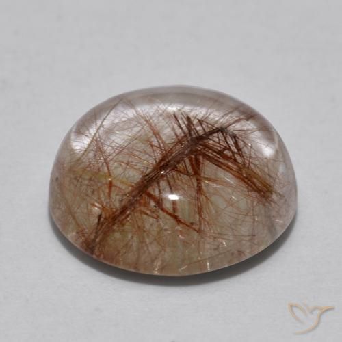 Quartzo Rutilo Limpar com Cobre Natural 4.63ct, Redondo, Transparente