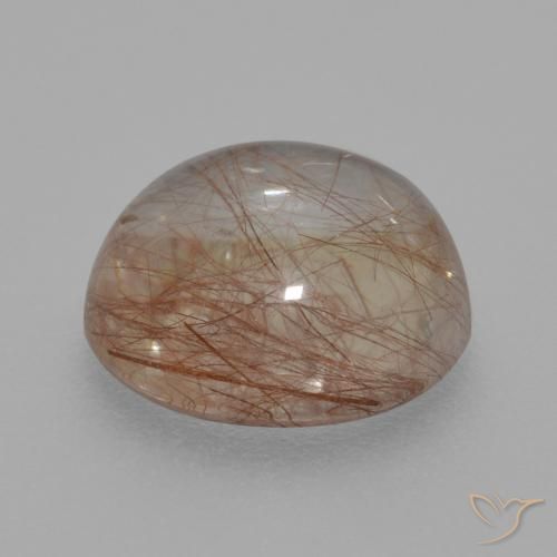 Quartzo Rutilo Limpar com Cobre Natural 4.02ct, Redondo, Transparente