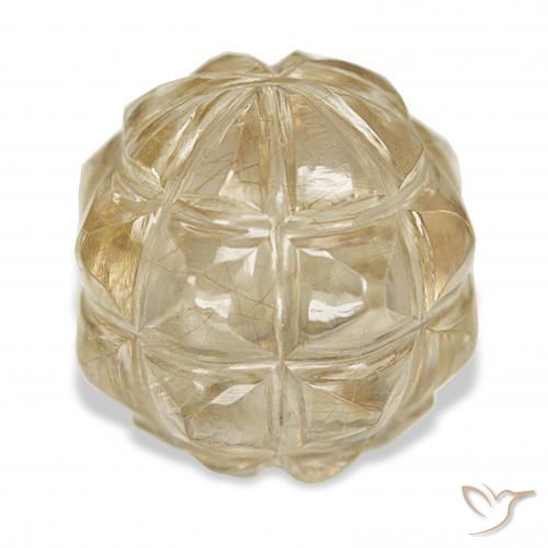 Quartzo Rutilo Ouro Natural 19.24ct, Chique, Transparente