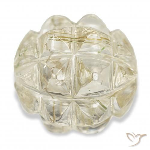 Quartzo Rutilo Luz Dourada Natural 15.22ct, Chique, Transparente