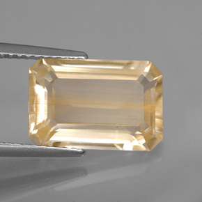 Topázio Rutilo Dourado Natural 6.19ct, Transparente, Transparente/Translúcido
