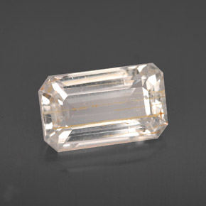 Topázio rutilado amarelo natural 4,64ct, transparente, transparente/translúcido