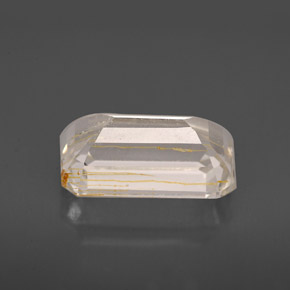 Topázio rutilado amarelo natural 4,64ct, transparente, transparente/translúcido