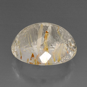 Topázio rutilado amarelo natural 24,30ct, transparente, transparente/translúcido