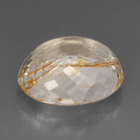 Topázio Rutilo Dourado Natural 28.32ct, Transparente, Transparente/Translúcido