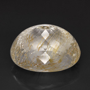 Topázio rutilado amarelo natural 85,73ct, transparente, transparente/translúcido