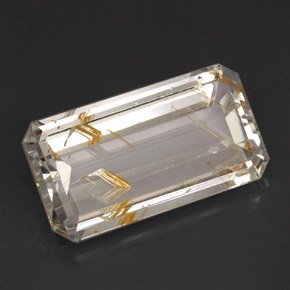 Topázio Rutilo Dourado Natural 38.99ct, Transparente, Transparente/Translúcido