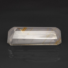 Topázio Rutilo Dourado Natural 38.99ct, Transparente, Transparente/Translúcido