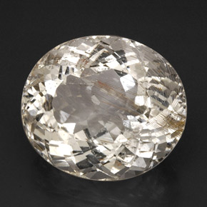 Topázio rutilado amarelo natural 55,13ct, transparente, transparente/translúcido