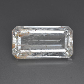 Topázio rutilado amarelo natural 39,04ct, transparente, transparente/translúcido