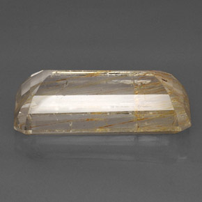 Topázio rutilado amarelo natural 33,45ct, transparente, transparente/translúcido