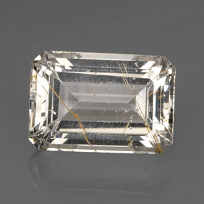 Topázio Rutilo Dourado Natural 26.62ct, Transparente, Transparente/Translúcido