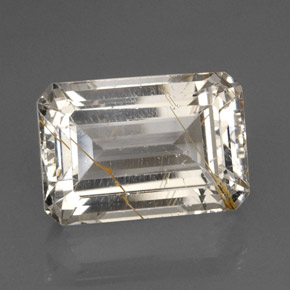 Topázio Rutilo Dourado Natural 26.62ct, Transparente, Transparente/Translúcido