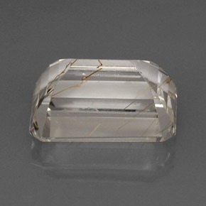 Topázio Rutilo Dourado Natural 26.62ct, Transparente, Transparente/Translúcido