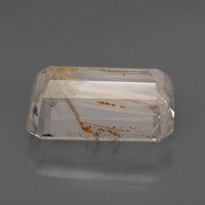 Topázio rutilado amarelo natural 22,46ct, transparente, transparente/translúcido