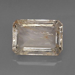 Topázio rutilado amarelo natural 20,31ct, transparente, transparente/translúcido