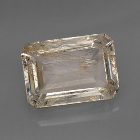 Topázio rutilado amarelo natural 20,31ct, transparente, transparente/translúcido