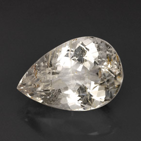 Topázio rutilado amarelo natural 28,45ct, transparente, transparente/translúcido