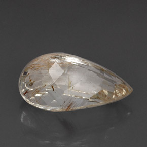 Topázio rutilado amarelo natural 20,64ct, transparente, transparente/translúcido