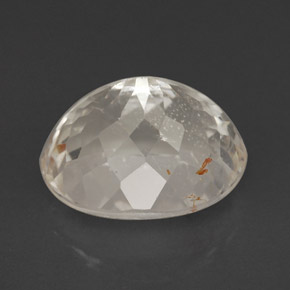 Topázio rutilado amarelo natural 5,62ct, corte oval, transparente