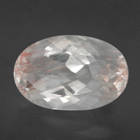 Topázio rutilado amarelo natural 13,78ct, corte oval, transparente