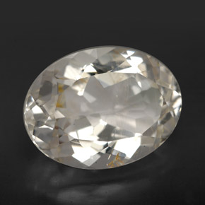 Topázio rutilado ouro natural 11,24ct, corte oval, transparente