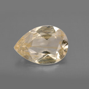 Topázio rutilado amarelo natural 4,62ct, transparente, transparente/translúcido