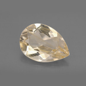 Topázio rutilado amarelo natural 4,62ct, transparente, transparente/translúcido