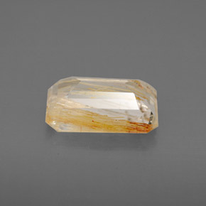 Topázio rutilado amarelo natural 2,69ct, transparente, transparente/translúcido