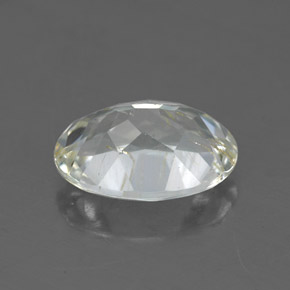 Topázio rutilado amarelo natural 2,91ct, corte oval, transparente