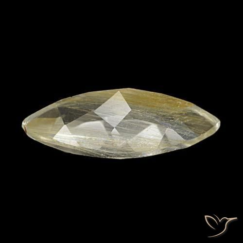 Topázio Rutilo Amarelo Dijon Natural 3.43ct, Marquesa, Transparente
