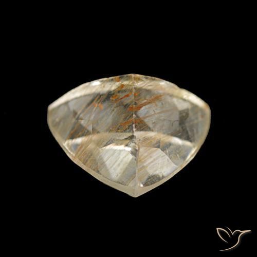 Topázio Rutilo Amarelo dourado Natural 2.67ct, Trilhão, Transparente
