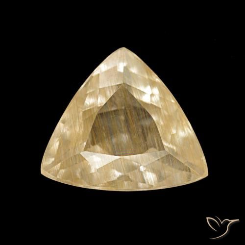 Topázio Rutilo ouro médio Natural 2.56ct, Trilhão, Transparente
