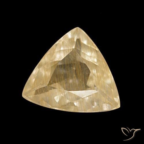 Topázio Rutilo ouro médio Natural 2.56ct, Trilhão, Transparente