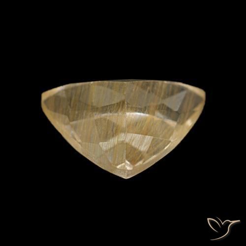 Topázio Rutilo ouro médio Natural 2.56ct, Trilhão, Transparente