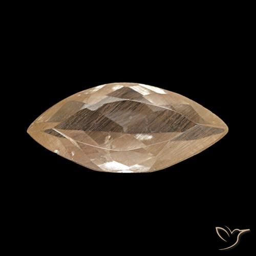 1.98ct Marrom Quente Topázio Rutilo, Marquesa, Transparente
