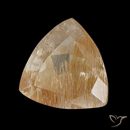 Topázio Rutilo Dourado médio Natural 4,62ct, Trilhão, Transparente