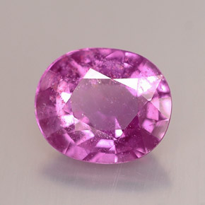 Safira rosa natural 2,02ct, corte oval, VS-SI