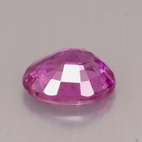 Safira rosa natural 2,02ct, corte oval, VS-SI