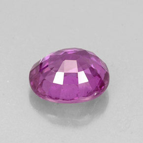 Safira violeta natural 1,43ct, corte oval, VS-SI